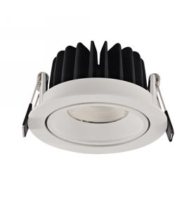 DM200189  Beck A 6, 6W LED Recessed Adj. Downlight 520lm 24° 4000K IP44